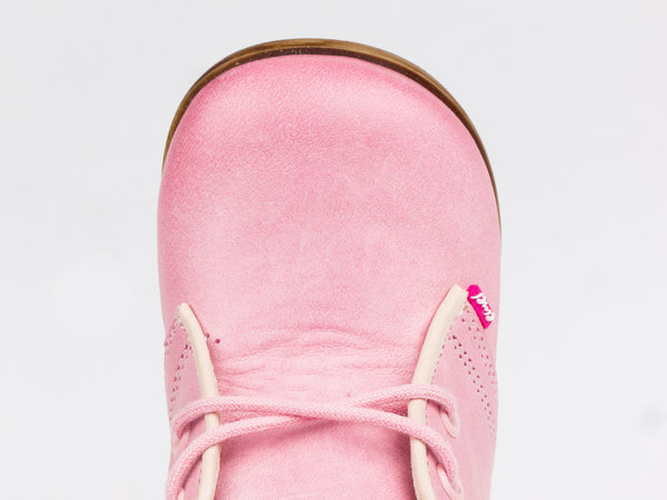 Emel Pink Leather Lace Up Shoes (e2195-14)