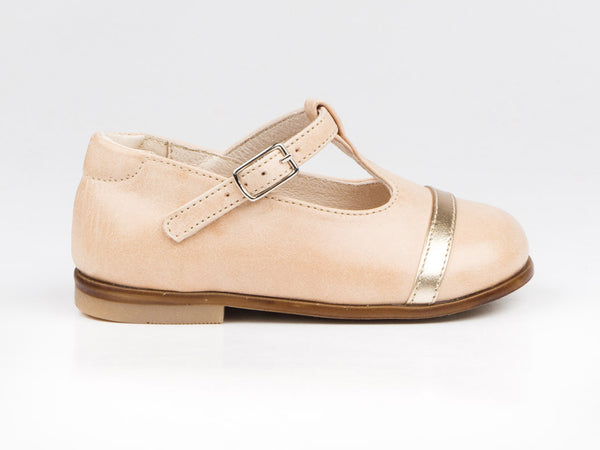 Emel Nude Leather Clasp Pumps (e2391-3)
