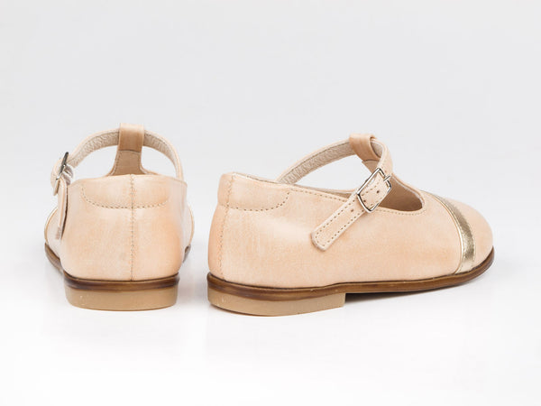 Emel Nude Leather Clasp Pumps (e2391-3)