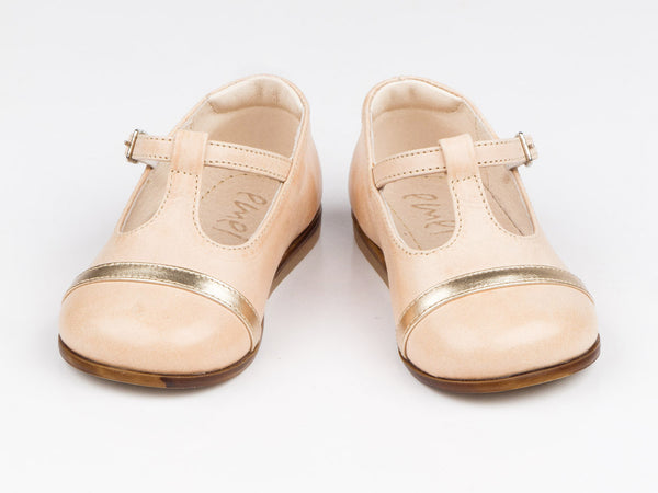 Emel Nude Leather Clasp Pumps (e2391-3)