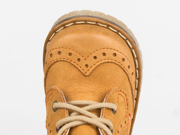 Emel Camel Leather Lace Up Ankle Boots (e1828-3)