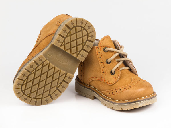 Emel Camel Leather Lace Up Ankle Boots (e1828-3)