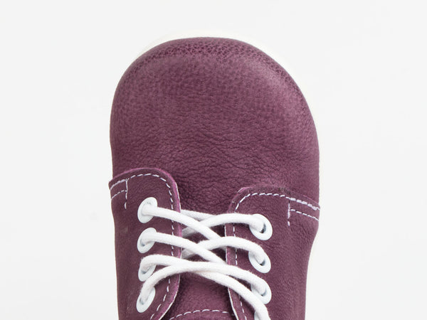 Emel Purple Leather Lace Up Casual Shoes (e2343-3)