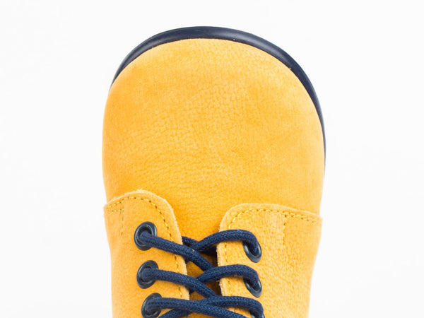 Emel Yellow Leather Lace Up Casual Shoes (e2343-6)