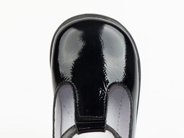 Emel Black Patent Leather Clasp Pumps (e2346)