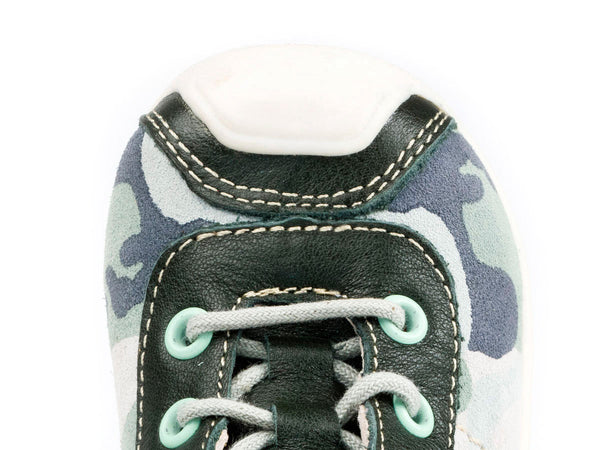 Emel Camouflage Pattern Suede Lace Up Sneakers (e2367-1)